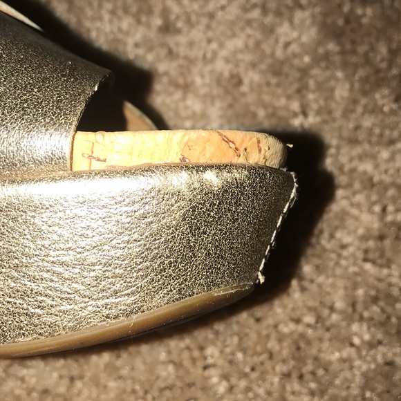 Kork-Ease soft gold wedges size 8 - Picture 4 of 9
